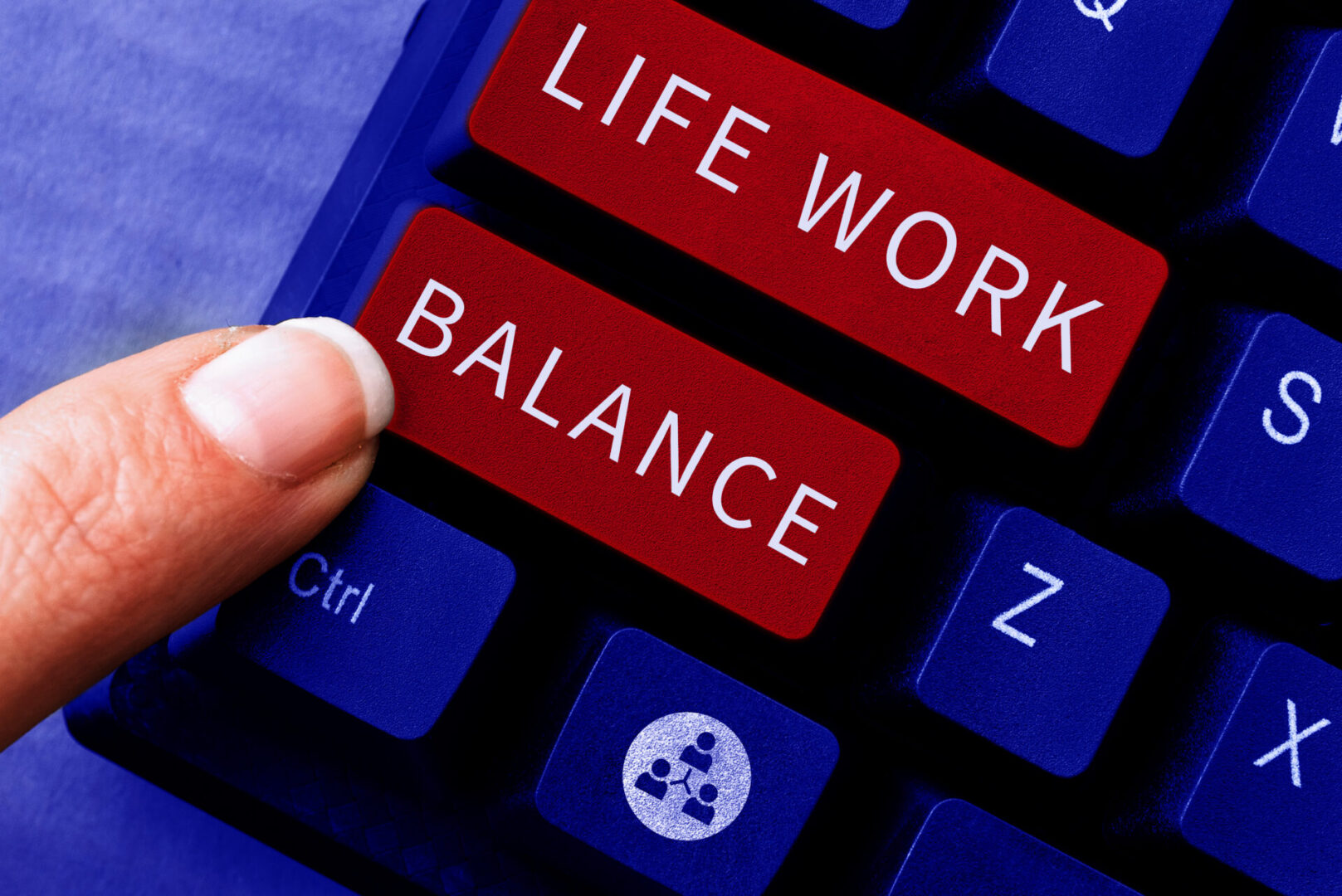 Writing displaying text Life Work Balance, Business idea stability person needs between his job and personal time